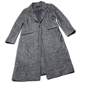 Womens Dress Wool Coat Small Gray Banana Republic
